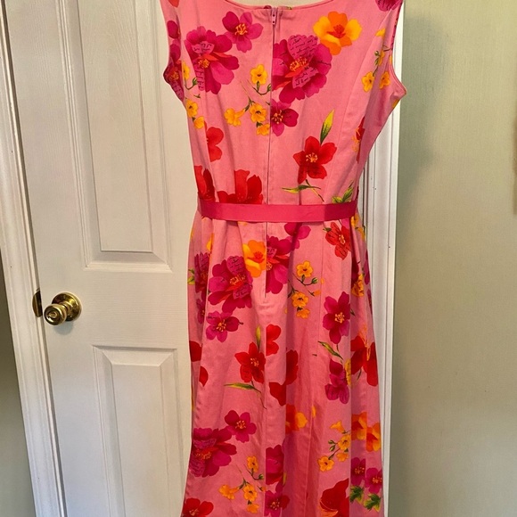 Sag Harbor Pink Midi Sundress Sleeveless - Picture 6 of 9